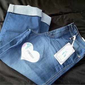 Blue Desire capri blue jeans
